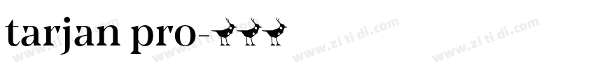tarjan pro字体转换